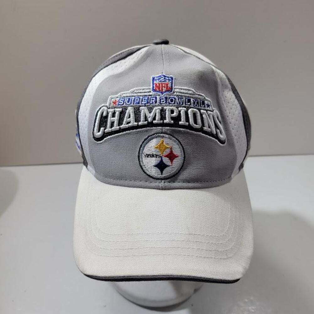 Pittsburgh Steelers Hat Cap Strap Back Super Bowl XL Champions NFL Football